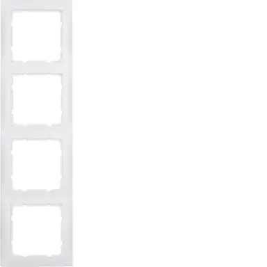 Berker 10149909 afdekraam 4-voudig S1 wit mat