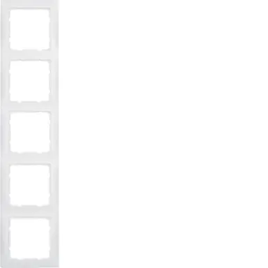 Berker 10159909 afdekraam 5-voudig S1 wit mat