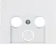 Berker 12017019 centraalplaat antenne / COAX wandcontactdoos K1 wit