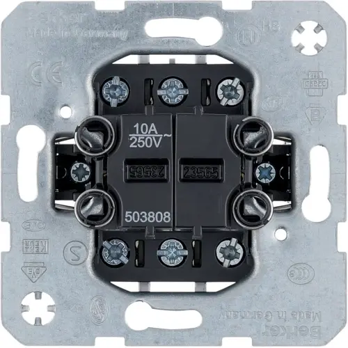 Berker 503808 serie pulsdrukker 2x wisselcontact