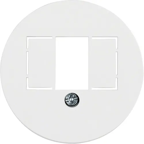 Berker 1040 centraalplaat USB / luidspreker 1930 wit kunststof
