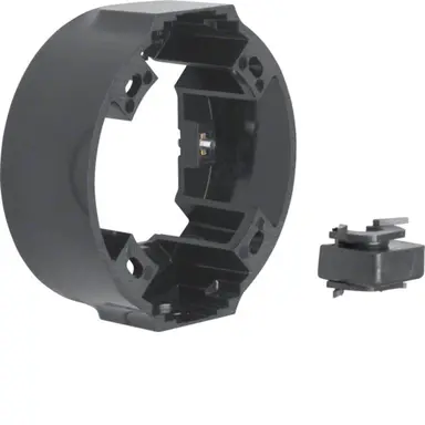 Berker 100101 opbouwbak 1930 zwart kunststof