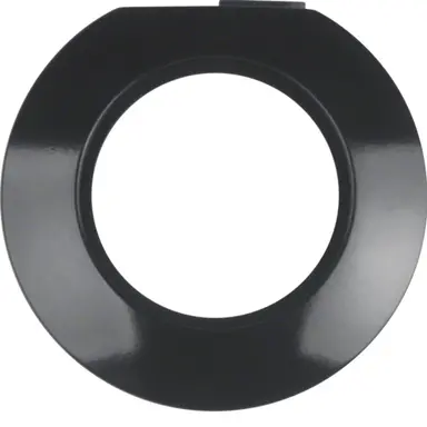 Berker 138141 eindafdekraam 1-voudig 1930 zwart kunststof