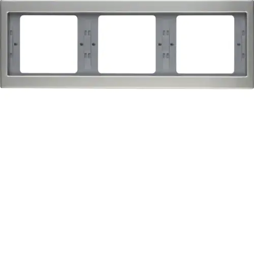 Berker 13737004 afdekraam 3-voudig horizontaal K5 edelstaal