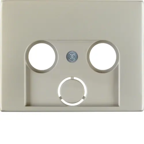 Berker 12017014 centraalplaat antenne / COAX wandcontactdoos K5 edelstaal