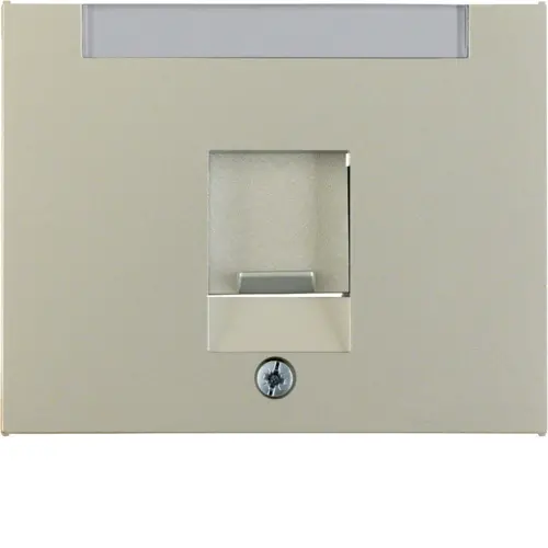 Berker 11707004 centraalplaat modular jack 1-voudig K5 edelstaal