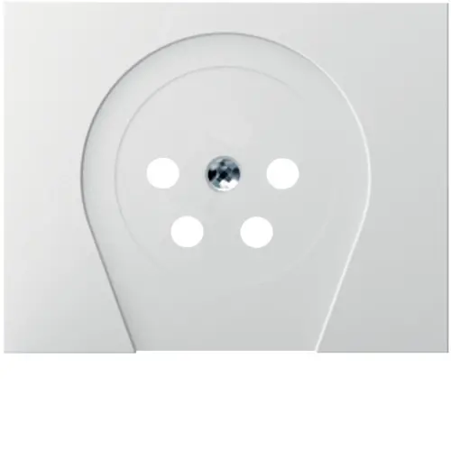 Berker 6110267009 centraalplaat telefoon KPN 4-polig K1 wit