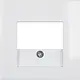 Berker 10338919 centraalplaat USB / luidspreker S1/B3/B7 wit glans