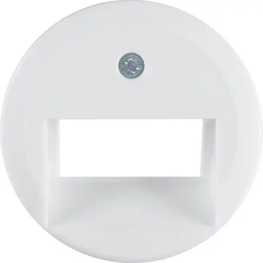 Berker 1409 centraalplaat RJ45 wandcontactdoos 2-voudig 1930 wit kunststof