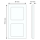 Berker 13237009 afdekraam 2-voudig K1 verticaal wit