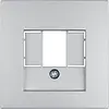 Berker 10331404 centraalplaat USB / luidspreker S1/B3/B7 aluminium mat