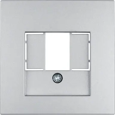 Berker 10331404 centraalplaat USB / luidspreker S1/B3/B7 aluminium mat