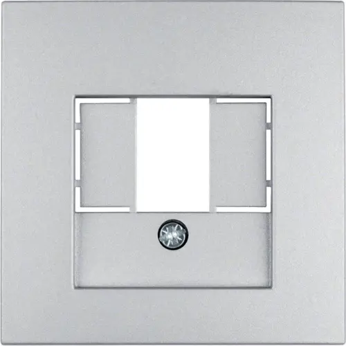 Berker 10331404 centraalplaat USB / luidspreker S1/B3/B7 aluminium mat