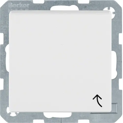 Berker 47511909 wandcontactdoos randaarde klapdeksel S1/B3/B7 wit mat