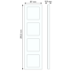 Berker 13437004 afdekraam 4-voudig verticaal K5 edelstaal