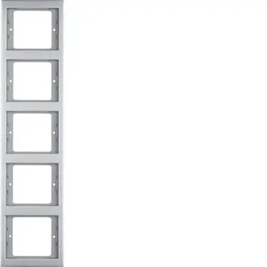 Berker 13537004 afdekraam 5-voudig verticaal K5 edelstaal