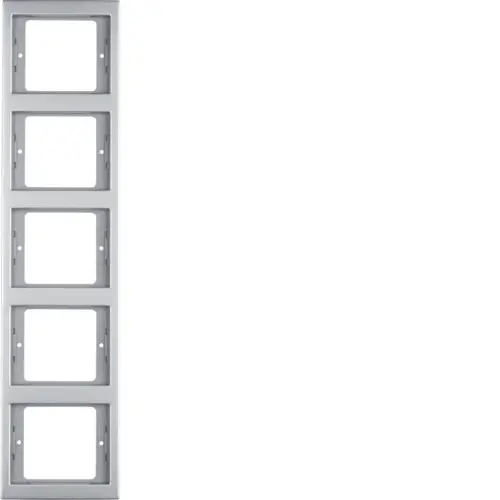 Berker 13537004 afdekraam 5-voudig verticaal K5 edelstaal