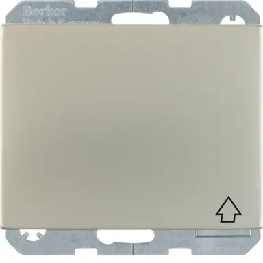 Berker 47517104 wandcontactdoos randaarde kindveilig klapdeksel K5 edelstaal