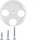 Berker 106420 centraalplaat antenne / sateliet COAX wandcontactdoos 1930 wit kunststof