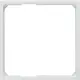 Berker 11091919 Centraalplaat  50x50 mm mat wit