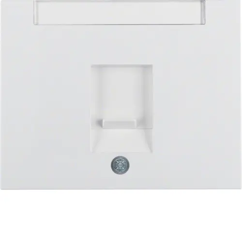 Berker 11707009 centraalplaat modular jack 1-voudig K1 wit