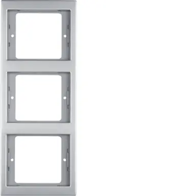 Berker 13337004 afdekraam 3-voudig verticaal K5 edelstaal