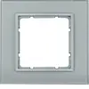 Berker 10116414 afdekraam 1-voudig B7 aluminium glas/aluminium mat