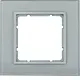 Berker 10116414 afdekraam 1-voudig B7 aluminium glas/aluminium mat