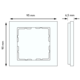 Berker 10116414 afdekraam 1-voudig B7 aluminium glas/aluminium mat