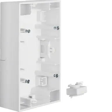 Berker 10427009 opbouwbak 2-voudig verticaal K1 wit