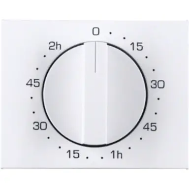 Berker 16357109 draaiknop tijdschakelaar 120 minuten K1 wit