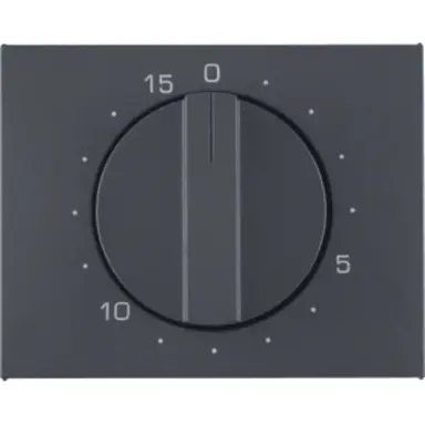 Berker 16347106 draaiknop tijdschakelaar 15 minuten K1 antraciet