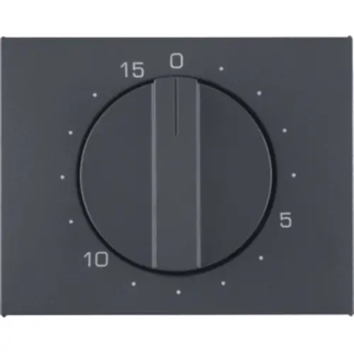 Berker 16347106 draaiknop tijdschakelaar 15 minuten K1 antraciet