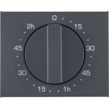 Berker 16357106 draaiknop tijdschakelaar 120 minuten K1 antraciet