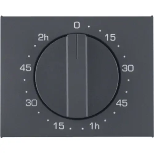 Berker 16357106 draaiknop tijdschakelaar 120 minuten K1 antraciet