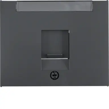 Berker 11707006 centraalplaat modular jack 1-voudig K1 antraciet