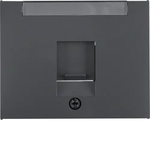 Berker 11707006 centraalplaat modular jack 1-voudig K1 antraciet