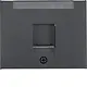 Berker 11707006 centraalplaat modular jack 1-voudig K1 antraciet