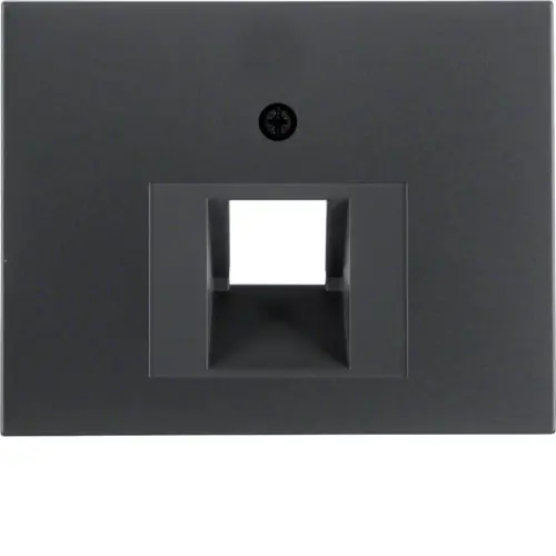 Berker 14077006 centraalplaat RJ45 wandcontactdoos 1-voudig K1 antraciet