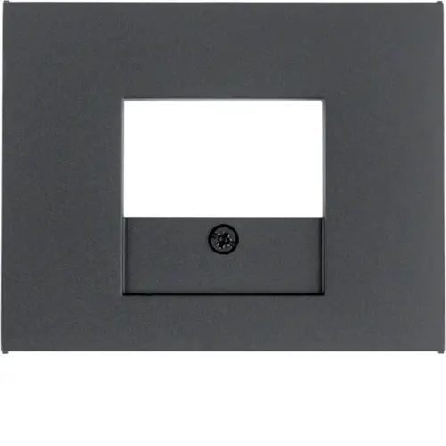 Berker 10357006 centraalplaat USB / luidspreker K1 antraciet