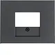 Berker 10357006 centraalplaat USB / luidspreker K1 antraciet
