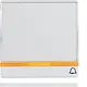 Berker 16966079 schakelwip groot tekstkader controlevenster symbool bel Q1/Q3/Q7 wit