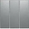 Berker 16651404 schakelwip 3-voudig S1/B3/B7 aluminium mat
