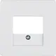 Berker 10336089 centraalplaat USB / luidspreker Q1/Q3/Q7 wit