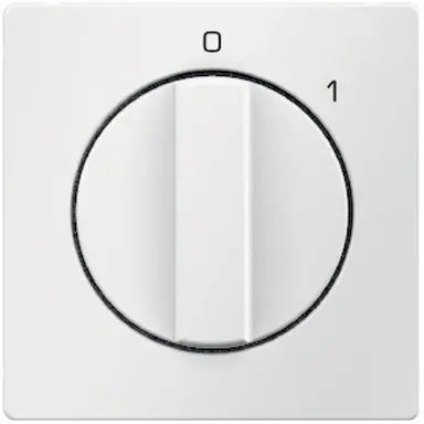 Berker 11506089 draaiknop voor draaischakelaar aan/uit met opdruk 0-1 Q1/Q3/Q7 wit