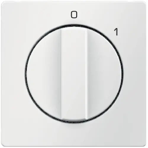 Berker 11506089 draaiknop voor draaischakelaar aan/uit met opdruk 0-1 Q1/Q3/Q7 wit