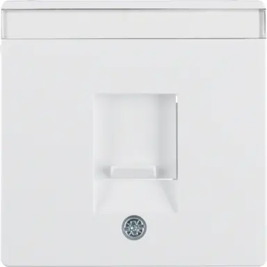 Berker 11706089 centraalplaat modular jack 1-voudig Q1/Q3/Q7 wit