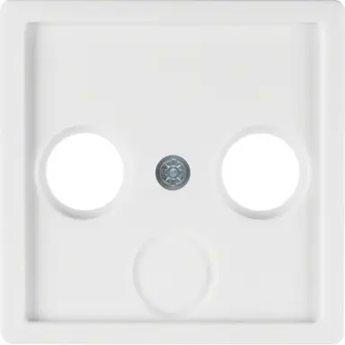 Berker 12036089 centraalplaat antenne / COAX wandcontactdoos Q1/Q3/Q7 wit
