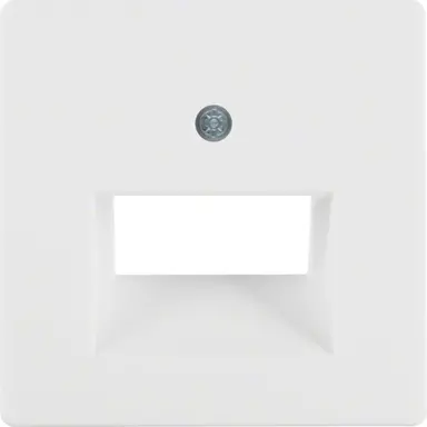 Berker 14096089 centraalplaat RJ45 wandcontactdoos 2-voudig Q1/Q3/Q7 wit