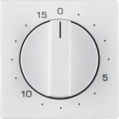 Berker 16326089 draaiknop tijdschakelaar 15 minuten Q1/Q3/Q7 wit